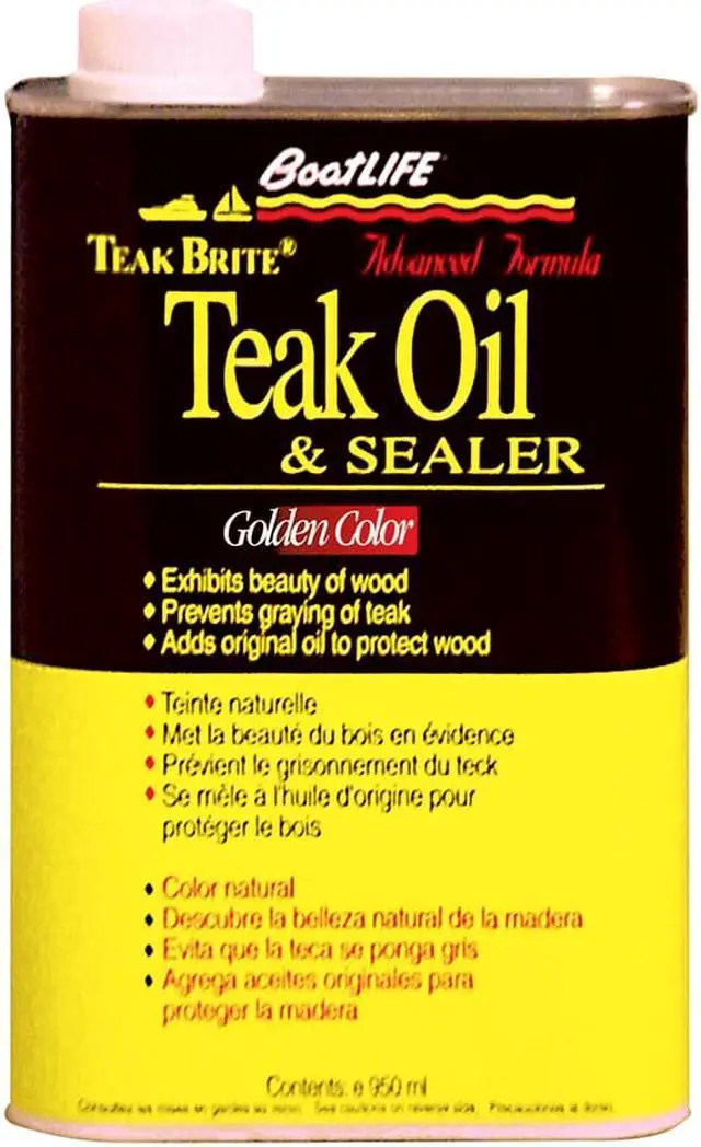 Alt view image 2 of 10 - BOATLIFE 1188 TEAKBRITE OIL GOLDEN 32 FL. OZ.
