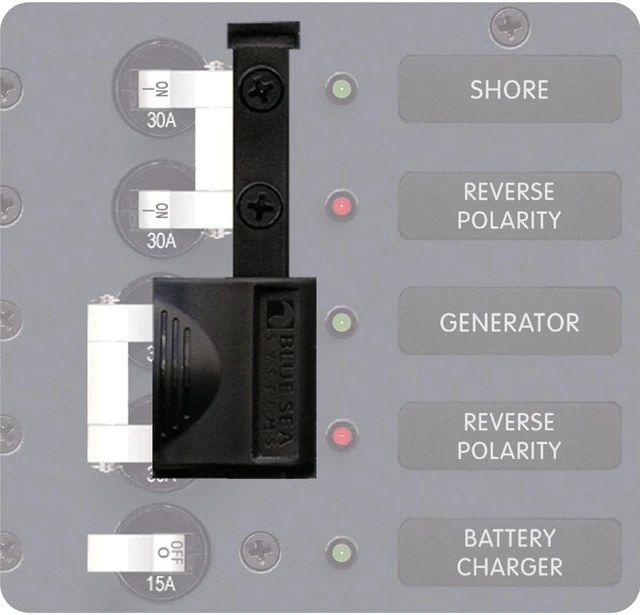 Alt view image 8 of 9 - Blue Sea AC A-Series Circuit Breaker Lockout Slide - 4125