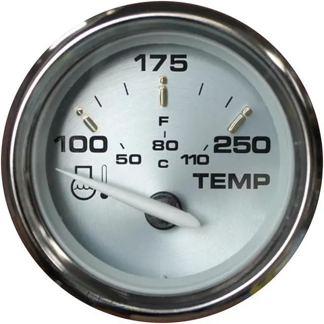 Alt view image 2 of 6 - FARIA BEEDE INSTRUMENTS 19003 Faria Kronos 2" Water Temperature Gauge (100-250F)