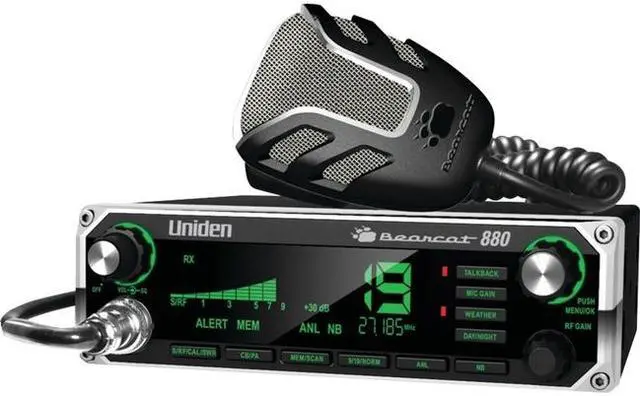 Alt view image 2 of 18 - Uniden Bearcat 880 CB Radio with 7 Color Backlit Display & NC Mic