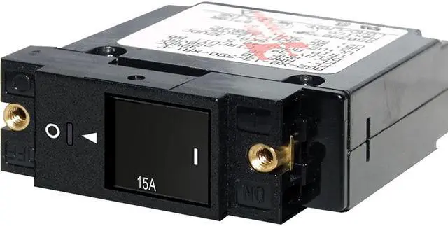 Alt view image 3 of 4 - Blue Sea 7428 Single Pole Small Case 2" Slot Reset Rocker Circuit Brea... [7428]