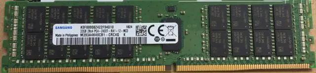 Main image of Samsung 32GB 2Rx4 PC4-2400T ECC M393A4K40CB1-CRC4Q For Server