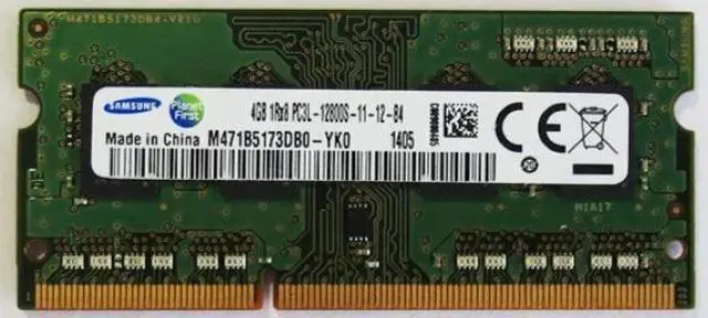 Main image of M471B5173DB0-YK0 DDR3 4GB 1600 1RX8 PC3L-12800S 1.5V for Laptop