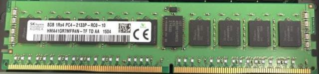 SK Hynix HMA41GR7MFR4N-TF 8GB DDR4 2133 1RX4 PC4-2133P-RC0-10 ECCREG CL15  For Server