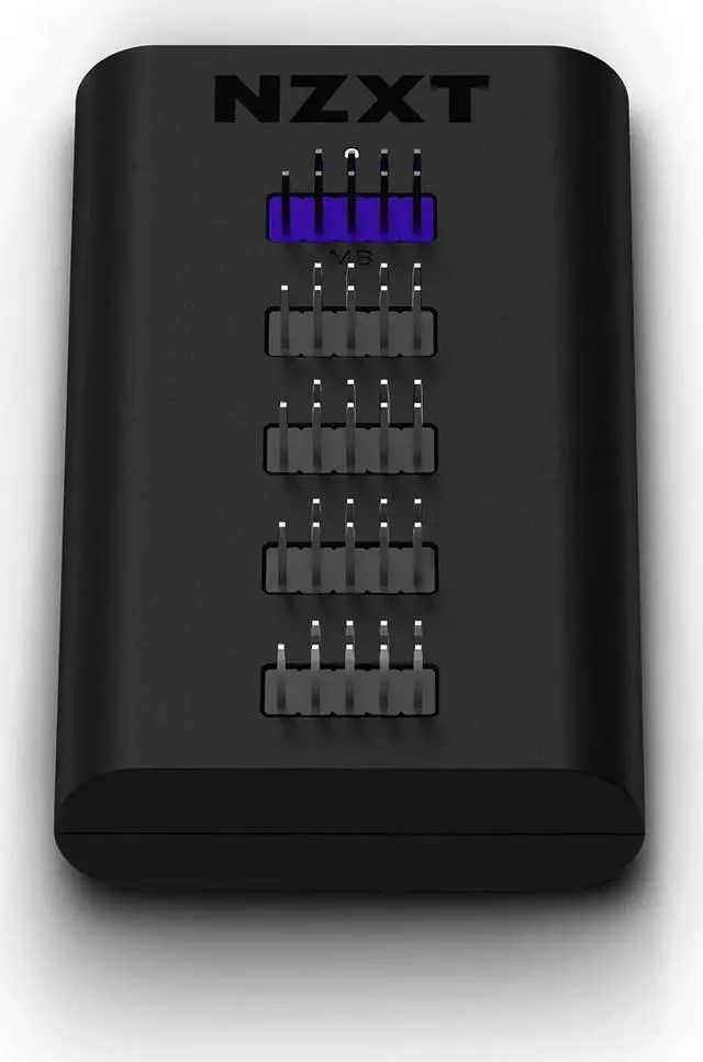 Main image of NZXT Internal USB Hub 3 - AC-IUSBH-M3 - 4 Internal USB 2.0 Ports - 3M Dual Lock Tapes - Magnetic Body - Plug and Play