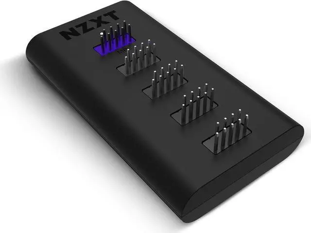 Alt view image 2 of 7 - NZXT Internal USB Hub 3 - AC-IUSBH-M3 - 4 Internal USB 2.0 Ports - 3M Dual Lock Tapes - Magnetic Body - Plug and Play