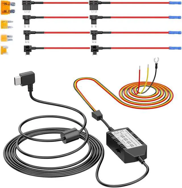 Main image of HK4 Hardwire Kit with 8pcs Full Set Circuit Fuse Tap, Type-C Port, for A119MINI /A119MINI 2 /A229 Duo&Plus&PRO /T130 /WM1 /A139 /A139Pro Dash Cam