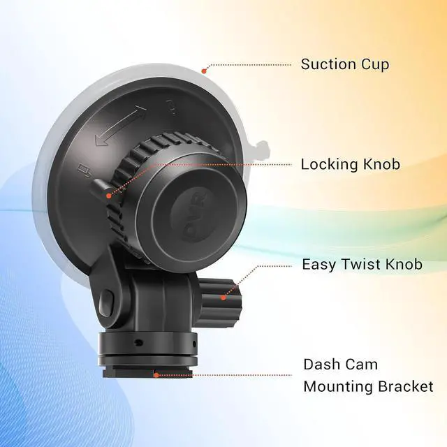 Alt view image 4 of 6 - Suction Cup Mount for R2-4K and R2-4K PRO Dash Cam Model
