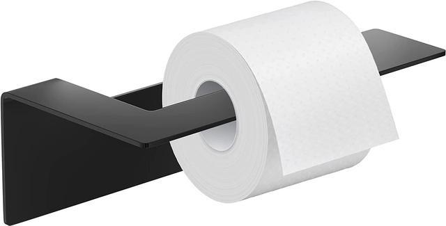 Toilet Paper Holder Self Adhesive Bathroom Toilet Paper Holder No Drilling  SUS304 Stainless Steel Wall Mount Toilet Roll Holder,Paper roll Holder for  Bathroom, Kitchen, Washroom, RV - Black 