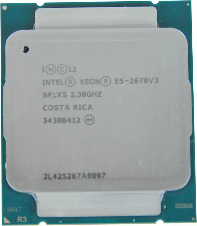Alt view image 2 of 7 - INTEL Sr1Xs  Xeon 12Core E52670V3 2.3Ghz 30Mb L3 Cache 9.6Gt S Qpi Speed Socket Fclga20113 22Nm 120W Processor Only-Sr1Xs