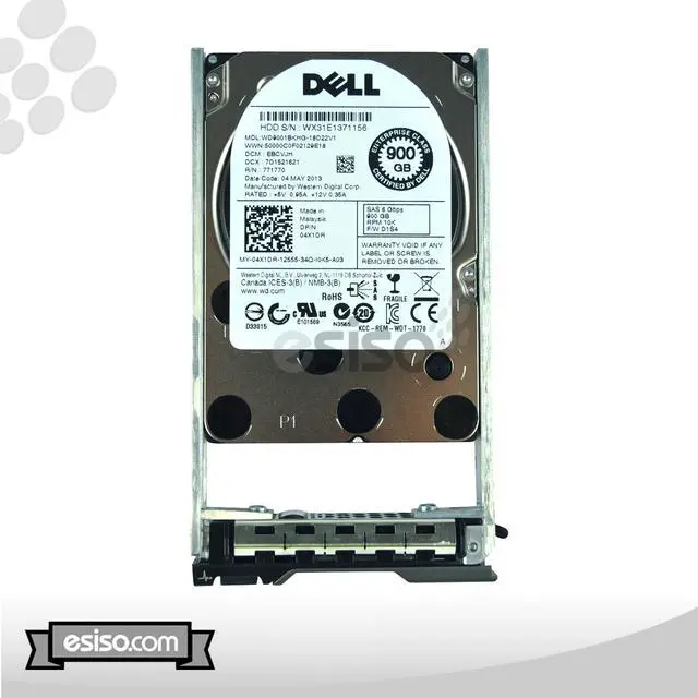 Alt view image 3 of 5 - Dell 4X1DR - 900GB 2.5" SAS 10K 6Gb/s HS Hard Drive
