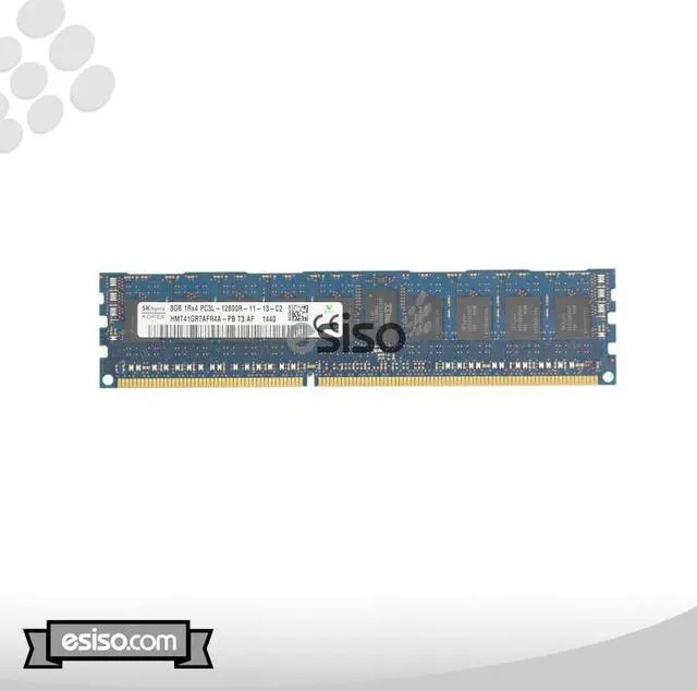 Alt view image 3 of 3 - HYNIX HMT41GR7AFR4A-PB 8GB SERVER DIMM DDR3 PC12800(1600) REG ECC 1.35v 1RX4 240P 1024MX72 1GX4 CL11