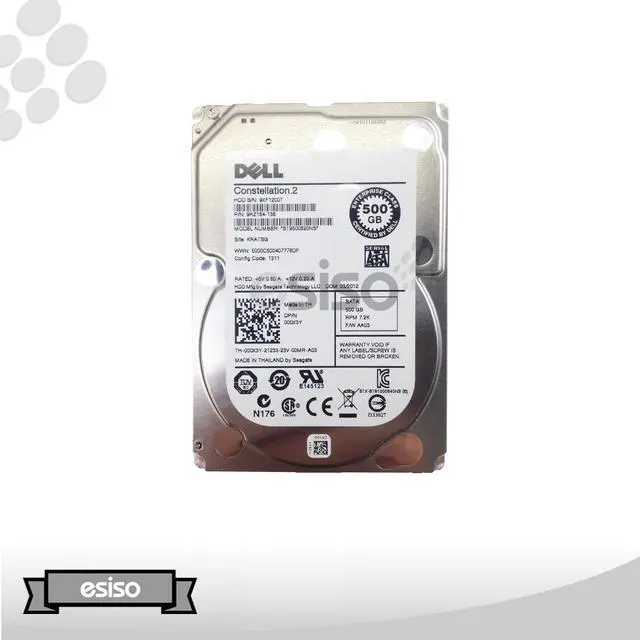 Alt view image 4 of 7 - DELL 00Y 500Gb 7200Rpm Sata6Gbps 2.5Inch Low Profile Hard Disk Drive