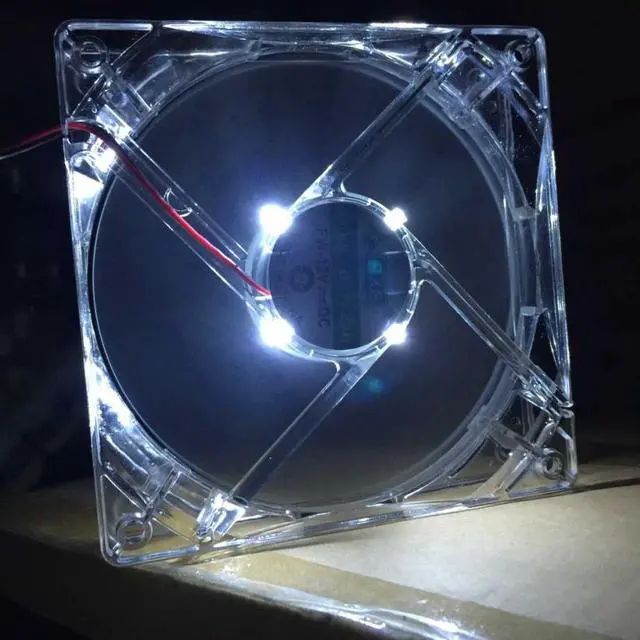 Alt view image 3 of 5 - rgb cooling fan 12cm/120mm/120x120x25mm 12V Computer/PC/ Silent Cooling Case Fan Radiators with 30cm Cables