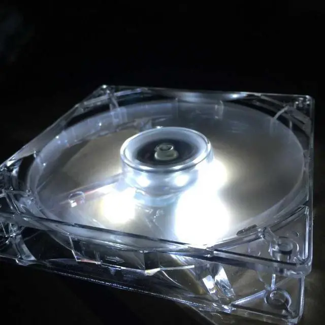 Alt view image 5 of 5 - rgb cooling fan 12cm/120mm/120x120x25mm 12V Computer/PC/ Silent Cooling Case Fan Radiators with 30cm Cables