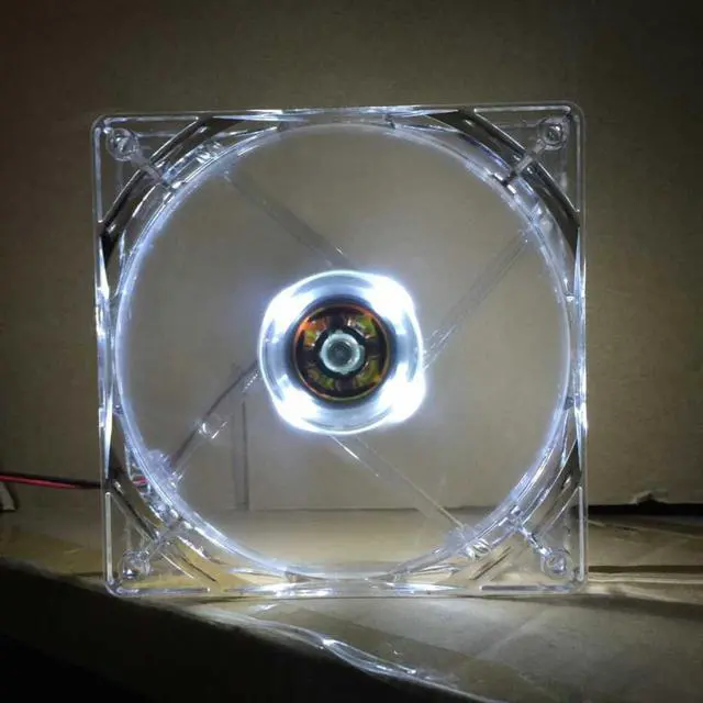 Alt view image 4 of 5 - rgb cooling fan 12cm/120mm/120x120x25mm 12V Computer/PC/ Silent Cooling Case Fan Radiators with 30cm Cables