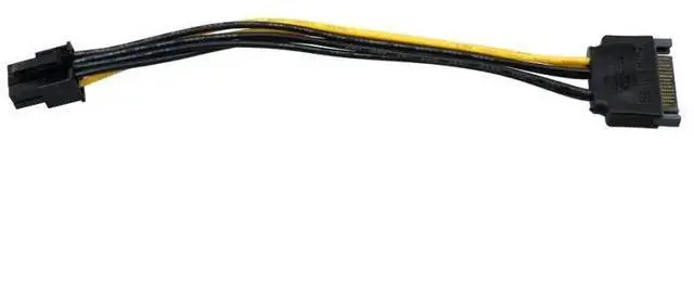 Alt view image 5 of 6 - Wholesale PC Adapter plug - ins SATA Male Power Connectors Cable 15 Pin To PCI Express 6 Pin Female Power Connector Cables Cord
