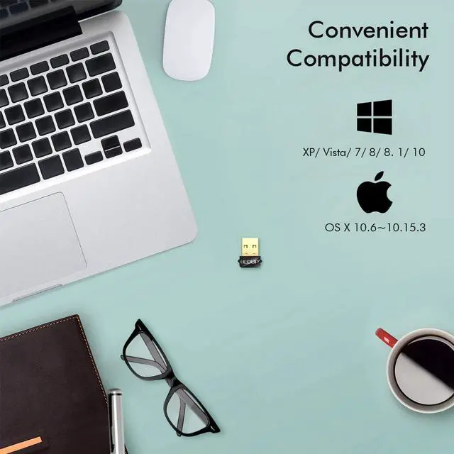 Alt view image 3 of 13 - Mini USB WiFi Adapter 650Mbps Wireless Network Adapter for Desktop PC Laptop MacBook, WiFi Dongle Nano Size Portable Lanyard Design Compatible with Windows 10/7/8/8.1/XP/Vista Mac OS X 10.6-10.15.3