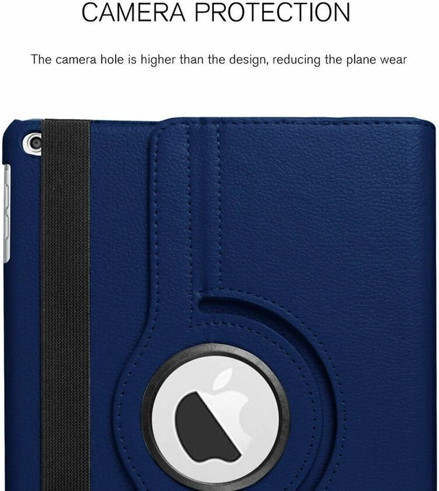 Alt view image 2 of 4 - For Apple iPad 7th Gen 10.2 2019 Tablet 360 Rotating PU Leather Stand Case Cover