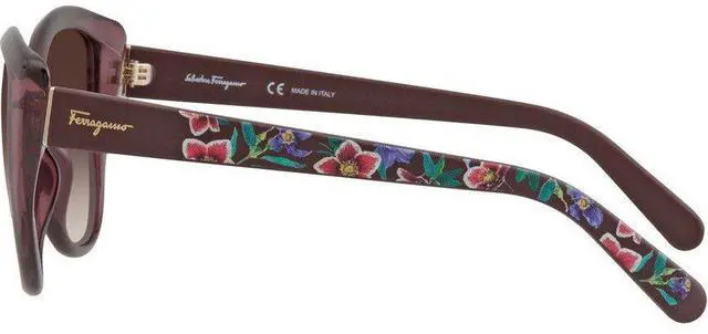 Alt view image 2 of 4 - SALVATORE FERRAGAMO-SF912S 606 Cateye Sunglasses Wine Violet Gradient