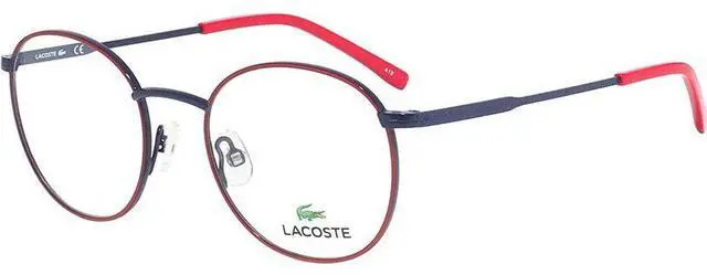 Alt view image 2 of 4 - NEW KIDS LACOSTE L3108 615 Red & Dark Blue Eyeglasses 45/18/130 w/Lacoste Case