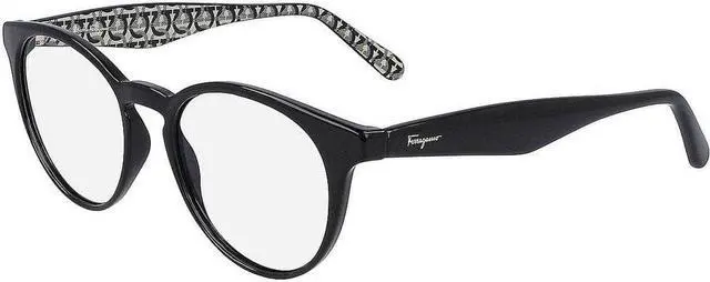 Main image of SALVATORE FERRAGAMO-SF2867 001 Round Eyeglasses Black