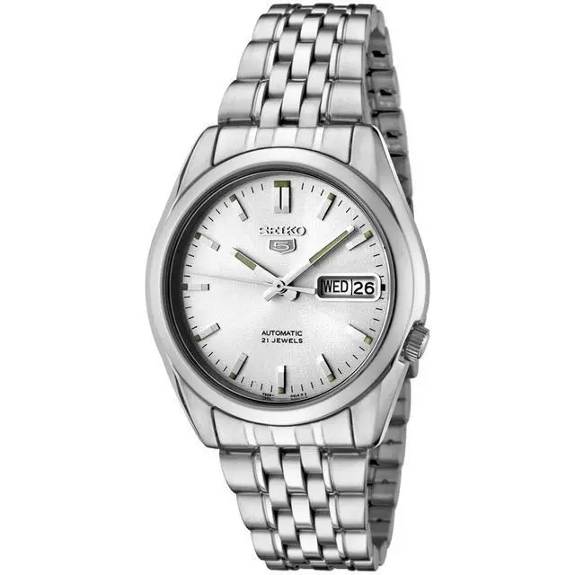 Alt view image 9 of 9 - Seiko Men's Automatic Silver Dial Stainless Steel