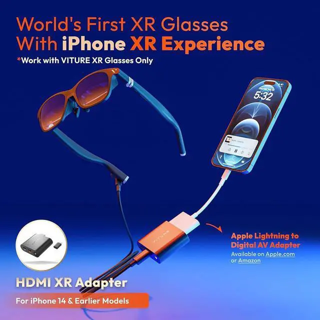 Alt view image 2 of 4 - VITURE HDMI Adapter For Lightning iPhones