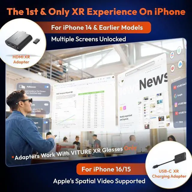 Alt view image 3 of 4 - VITURE HDMI Adapter For Lightning iPhones