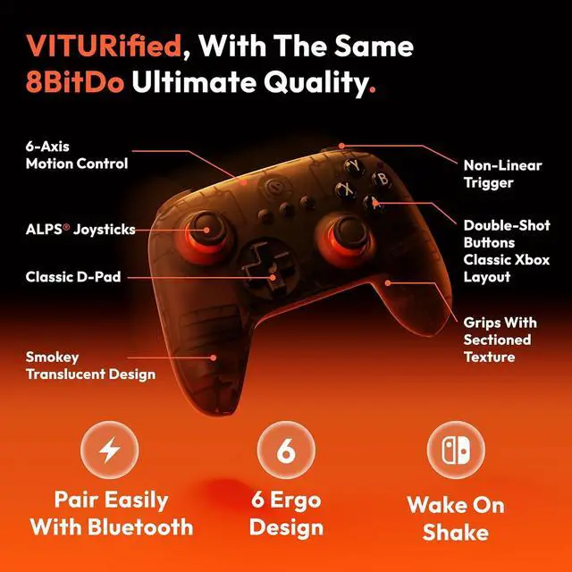 Alt view image 3 of 4 - VITURE x 8BitDo Ultimate Mobile Gaming Controller