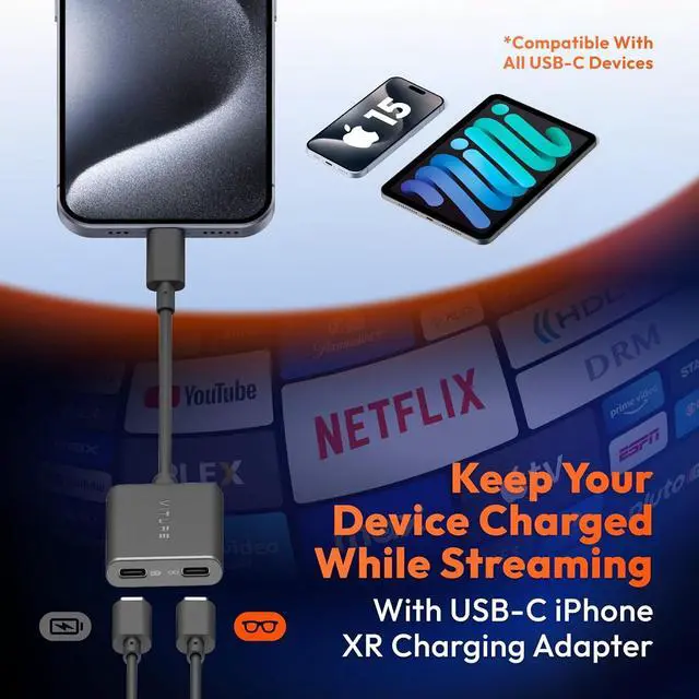 Alt view image 4 of 4 - VITURE USB-C XR Charging Adapter
