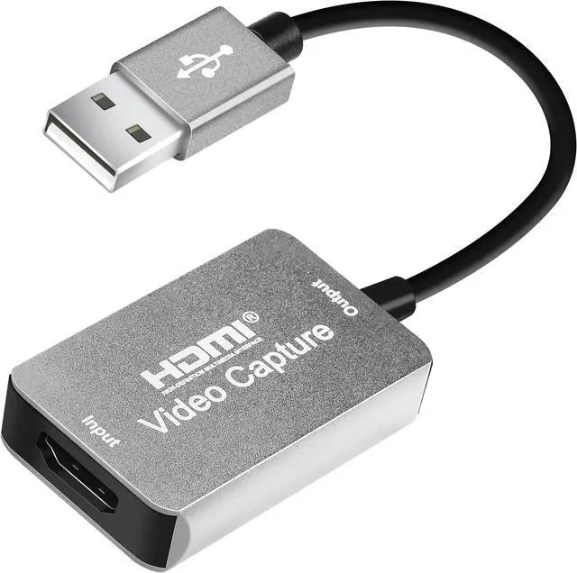 Alt view image 2 of 5 - Audio Video Capture Card HDMI to USB, Full HD 1080p 30fps USB 2.0 - Record Directly to Computer for Gaming, Streaming, Teaching, Video Conference or Live Broadcasting