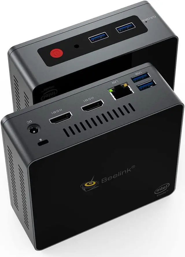 Alt view image 4 of 7 - Mini PC Model GKmini Intel Gemini Lake Refresh Processor J4125 (4C/4T, 4M Cache, 2.0GHz up to 2.7GHz), DDR 8G,SSD 128GB, Bluetooth 4.0 (GKmini8+128)