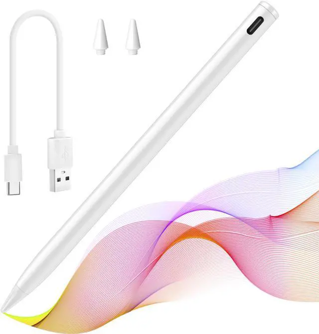 Main image of Stylus Pen Compatible for iPad (2018 and Later) ,Palm Rejection, Compatible with iPad Pro 11&12.9 Inch,iPad Air (3rd/4th/5th),iPad Mini(5/6th),iPad(6/7/8/9th),Tilting Detection (White)
