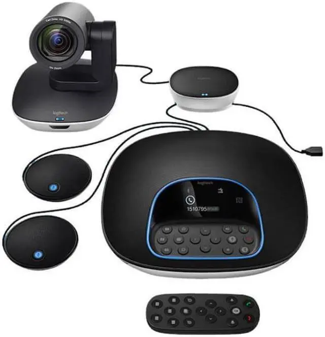 Alt view image 3 of 6 - Logitech CC2900e HD webcam video conference training wide-angle chat live camera