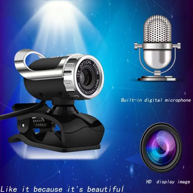 Alt view image 4 of 5 - Newest 360 Degree Webcam USB 12 Megapixel HD Camera Web Cam MIC Clip-on For Skype Computer Laptop Desktop High Quality