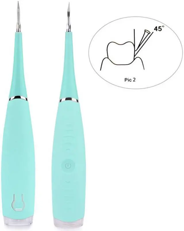 Alt view image 2 of 7 - Dental calculus flushing device, dental care cleaning device, electric cleaning device, second generation tooth cleaning device, Rechargeable Portable Oral irrigator for Travel & Home-Pink