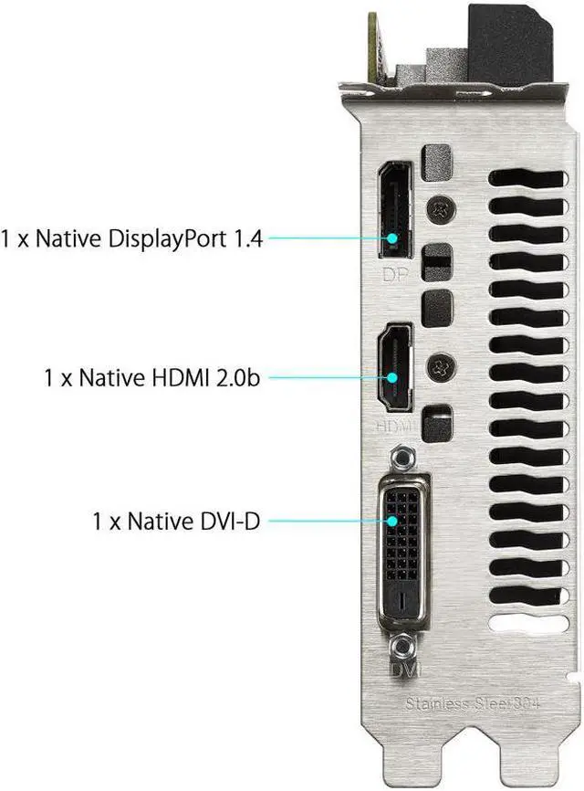 Alt view image 3 of 6 - ASUS Dual GeForce® GTX 1650 MINI OC edition 4GB GDDR6 mini graphics card is equipped with two powerful axial fans, designed for Intel® NUC 9 Extreme kit, Intel® NUC 9 Pro kit, and other small chassis!