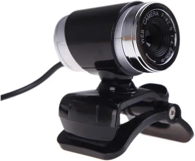 Alt view image 2 of 6 - New Web Cam with Microphone, Clip-on 360 Degree USB 12 Megapixel HD Webcam Web Camera with Microphone for Computer Laptop Desktop for YouTube Video Broadcasting(Black+Silver)