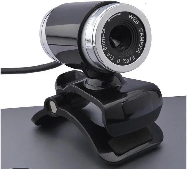 Main image of New Web Cam with Microphone, Clip-on 360 Degree USB 12 Megapixel HD Webcam Web Camera with Microphone for Computer Laptop Desktop for YouTube Video Broadcasting(Black+Silver)