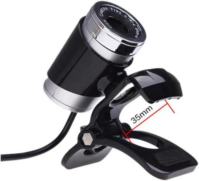 Alt view image 4 of 6 - New Web Cam with Microphone, Clip-on 360 Degree USB 12 Megapixel HD Webcam Web Camera with Microphone for Computer Laptop Desktop for YouTube Video Broadcasting(Black+Silver)