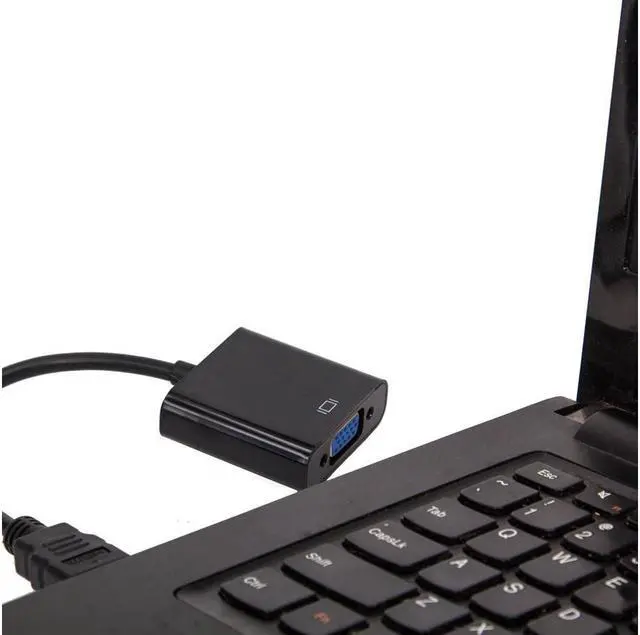 Alt view image 5 of 5 - SA HDMI to VGA, Moread Gold-Plated HDMI to VGA Adapter (Male to Female) for Computer, Desktop, Laptop, PC, Monitor, Projector, HDTV, Chromebook, Raspberry Pi, Roku, Xbox and More - Black