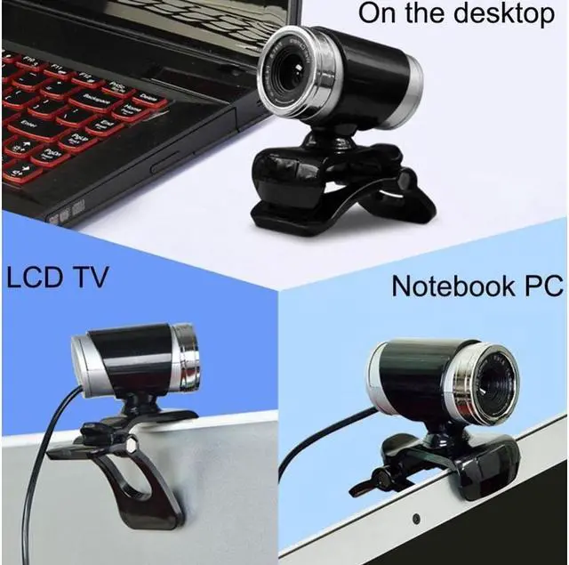 Alt view image 2 of 5 - New USB 50MP HD Webcam Web Cam Camera with MIC for Computer PC Laptop Desktop Black