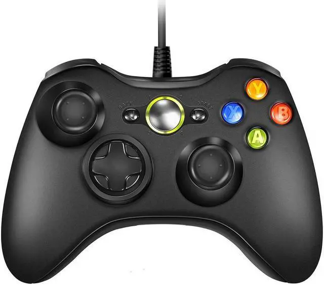 Main image of Xbox 360 Wired Controller,  RUIWEN USB Gamepad, Joypad with Shoulders Buttons, for Microsoft Xbox360/Xbox 360 Slim/PC Windows 7 8 10 Game (Not Official Controller)