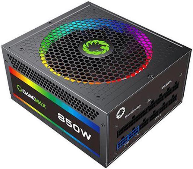 Power Supply 850W Fully Modular 80+ Gold Certified with RGB  Light Mode : Electronics