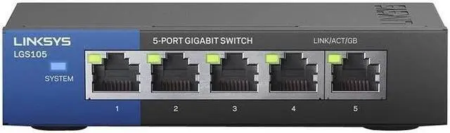 Alt view image 3 of 7 - 5PORT DESKTOP GIGABIT SWITCH