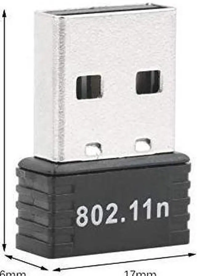 Alt view image 5 of 7 - SAKOSE MT7601 black 150Mbps 150M mini USB WiFi wireless adapter network LAN card 802.11n/g/b STBC support extended range