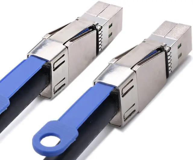 Alt view image 4 of 4 - External mini Mini sas High Density SFF-8644 to 8644 HD 1m 12Gb server external hard drive data cable