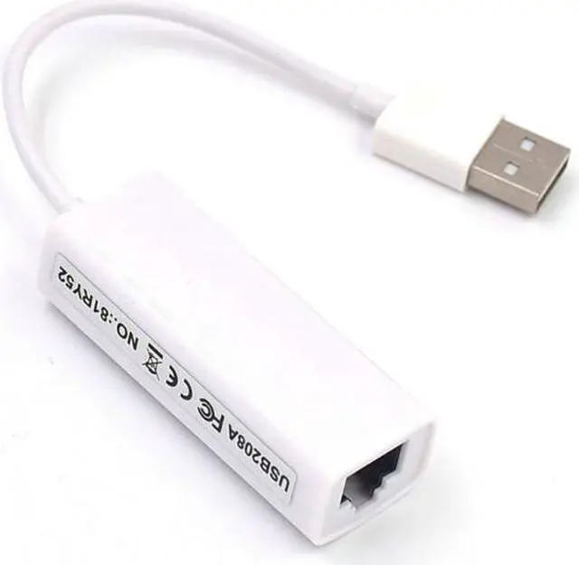 Alt view image 4 of 4 - RJ45 Ethernet Adapter with USB 2.0  Gigabit Wired Ethernet Network Adapter -USB to Ethernet LAN Card Adapter (100Mbps USB2.0 )