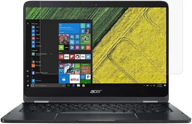 Alt view image 2 of 6 - SA DUANDET Laptop Screen HD Tempered Glass Protective Film for Acer Spin 7 Laptop - SP714-51-M5CD 14 inch